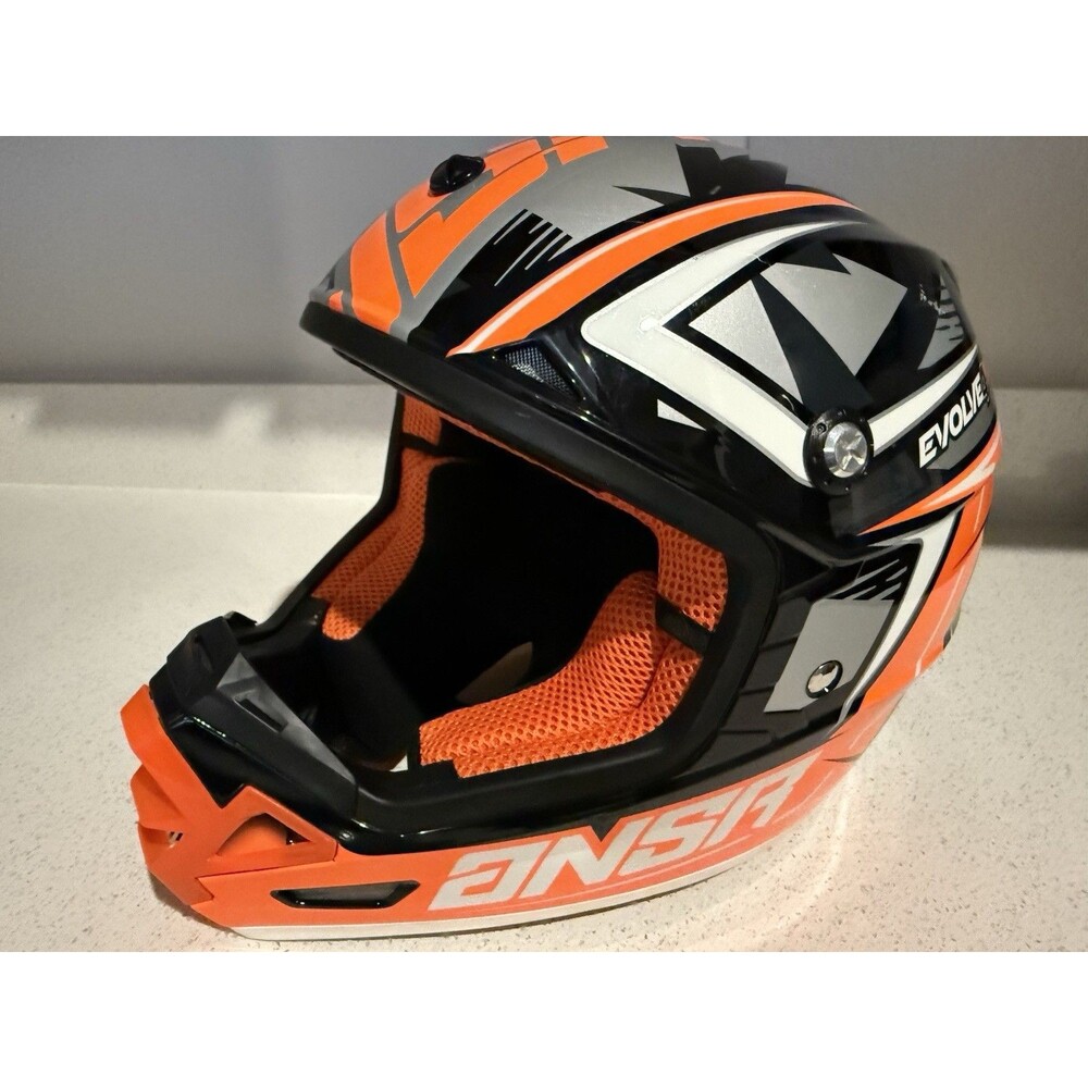 ANSR Evolve 4 Helmet with MIPS Black/Grey/Orange SM ADULT Model 4PMIPS